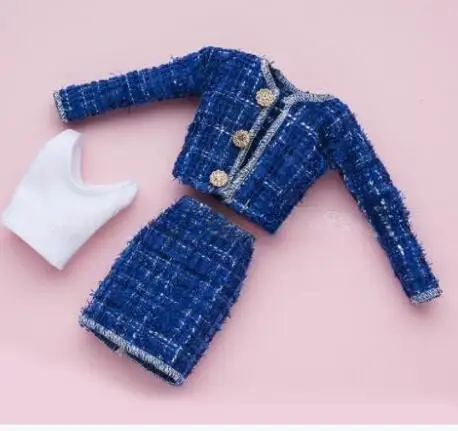 

LX388 красивые модные маленькие милые ветрозащитные пальто юбка одежда подарки для вашего 1/6 Барби xinyi fr fr2 mizi Mengfan куклы