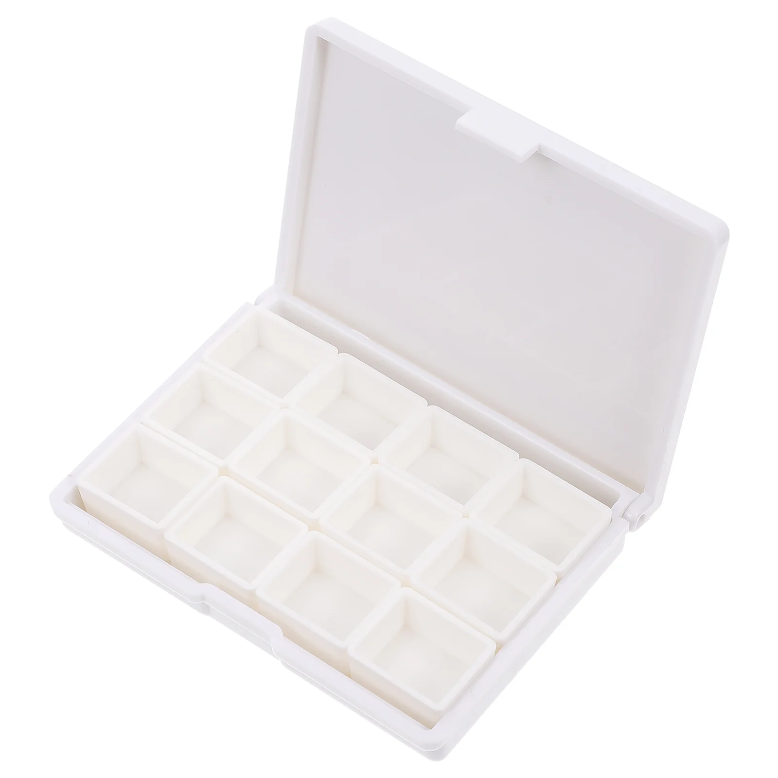 

Portable Paint Box Plastic Trays Pigment Case Painting Supplies Mix Compartment Watercolor Small Cubes Travel