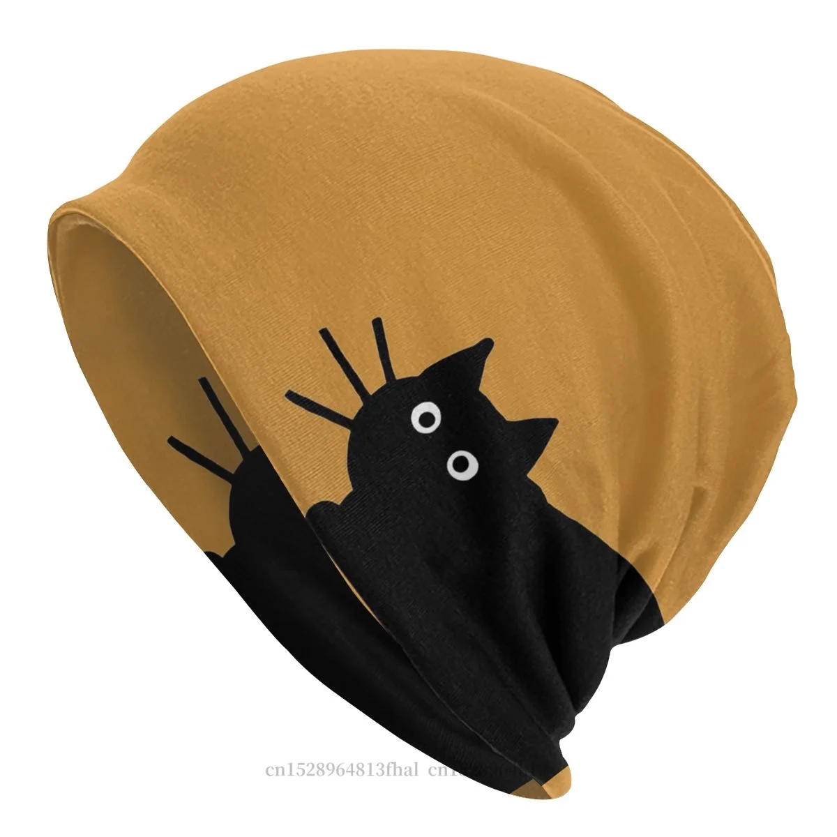 

Bonnet Hats Men Women's Black Cat Winter Warm Cap Hip Hop Skullies Beanies Caps