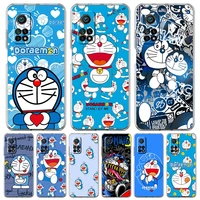 cartoon doraemon phone case for xiaomi poco x3 nfc f3 m3 gt m4 mi 11 lite 5g ultra 11t 11x 12 pro 11i 12x silicone clear cover