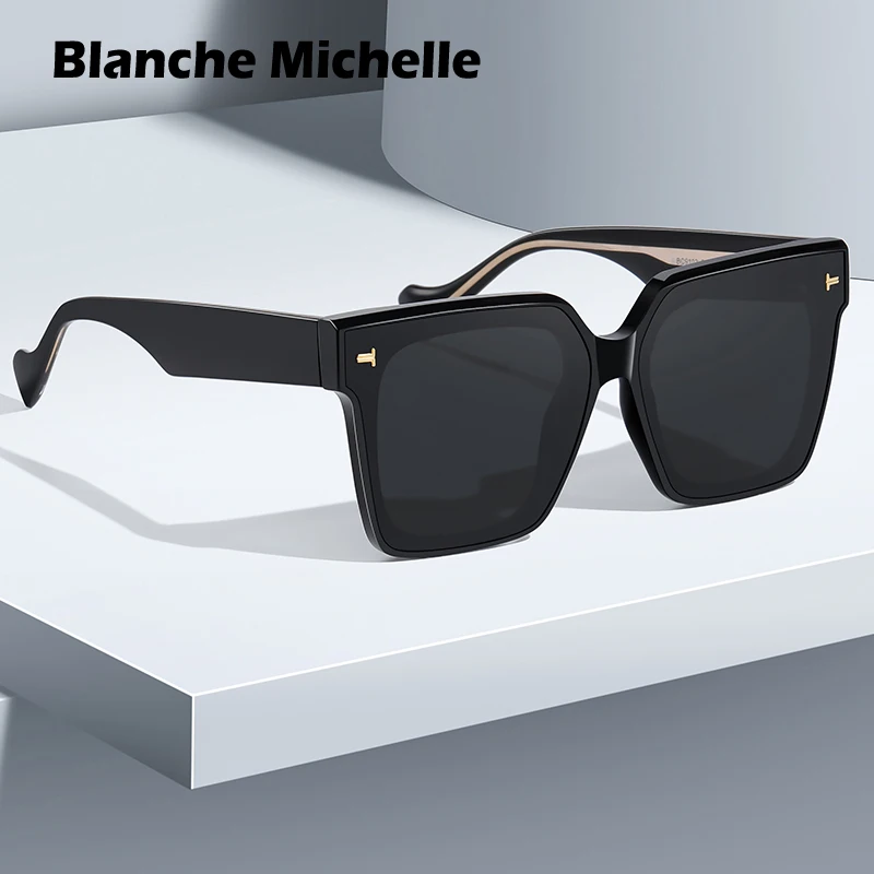 

2023 New Square Polarized Sunglasses For Men Women UV400 Vintage Sun Glasses High Quality Sunglass Gafas De Sol Lentes With Box