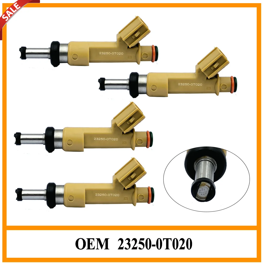 Accesorios Para Auto 4 шт. топливный инжектор Oe 23209-39145 23250-0T020 23209-09140 подходит для Toyota Corolla Matrix