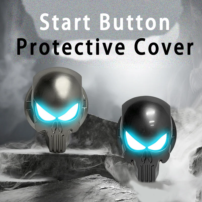 

Cool Engine Push Button Protection Cover Universal Start Ring Button Cover Decoration Sticker Car Interior Accessories