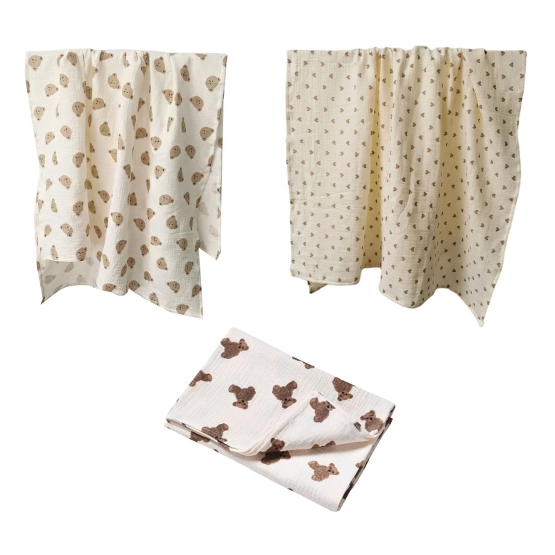 

Cotton Baby Blanket Muslin Swaddle Wraps Feeding Burpy Towel Scarf Big Diaper