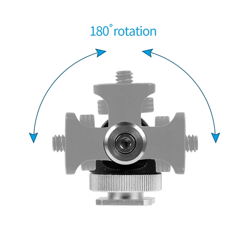 

Adjustable Mount Monitor Hot Shoe Holder for Video Camera Photography for DSLR Camera Flash Adapter Microphone Bracket