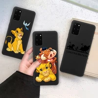 simba lion king phone case soft for samsung galaxy note20 ultra 7 8 9 10 plus lite m21 m31s m30s m51 cover