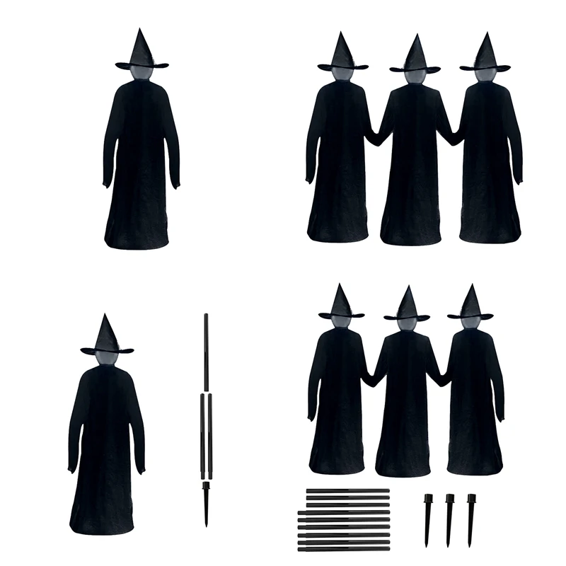 

1 комплект, светящиеся украшения в виде ведьмы на Хэллоуин