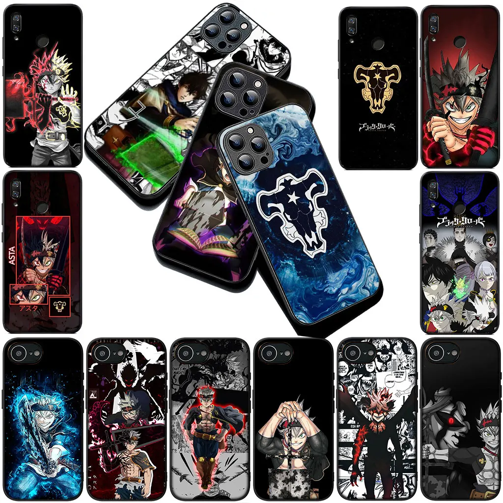Фото Мягкий чехол для телефона с рисунком «Черный клевер» для Samsung Galaxy S22 S21 S20 FE Ultra Plus A07 A17 A25 A12 A21S A56 S22+ Защитный чехол №1