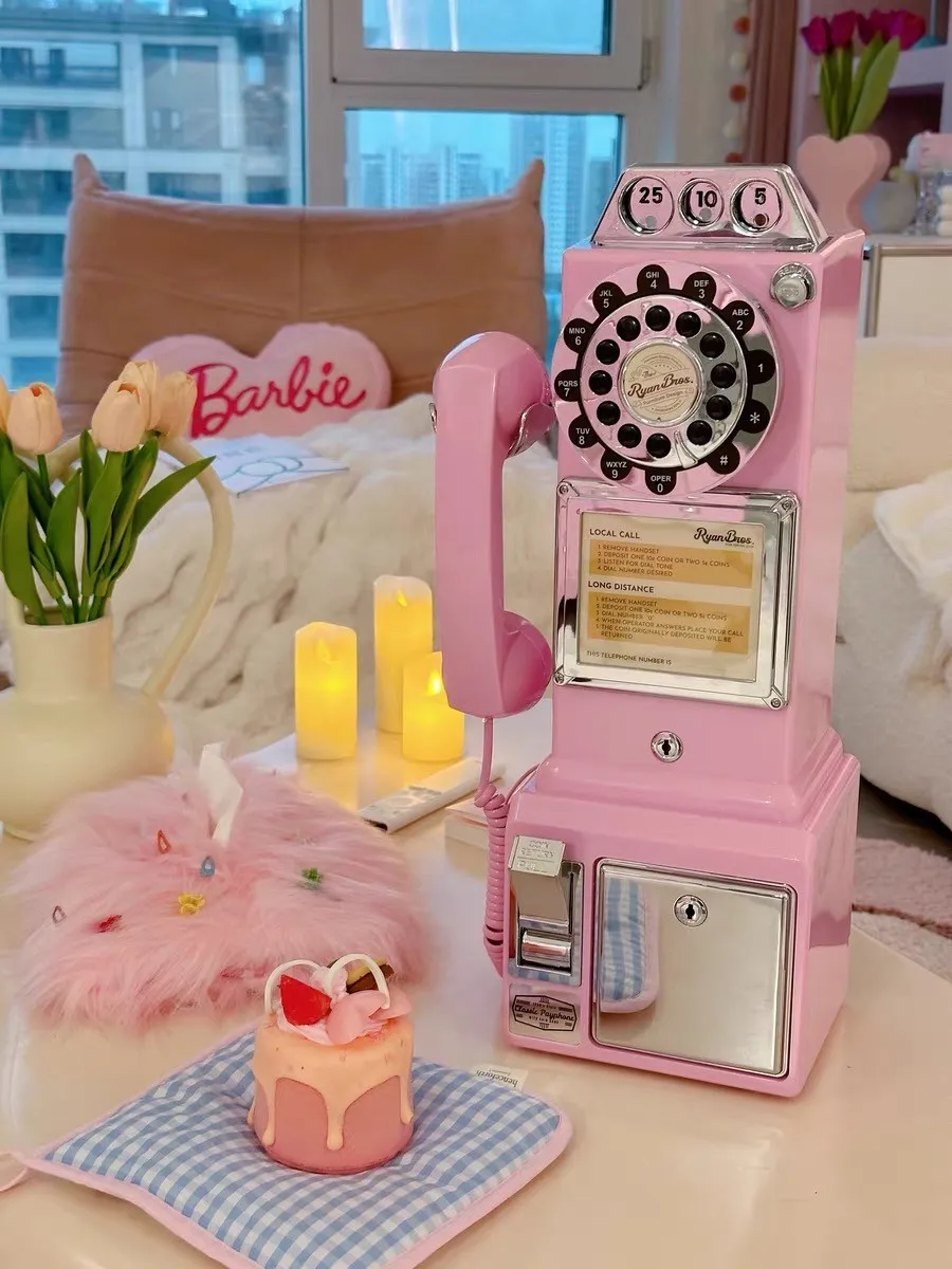 Американский ретро-стиль 50-х годов Монетный ретро-телефон Vtg paypal китайский спот