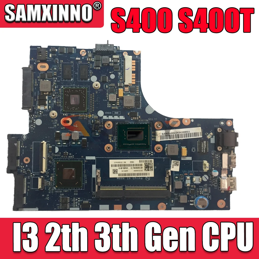 

For Lenovo Ideapad S400 S400T laptop motherboard Mainboard I3 2th Gen 3th Gen CPU HD7450M GPU LA-8952P motherboard