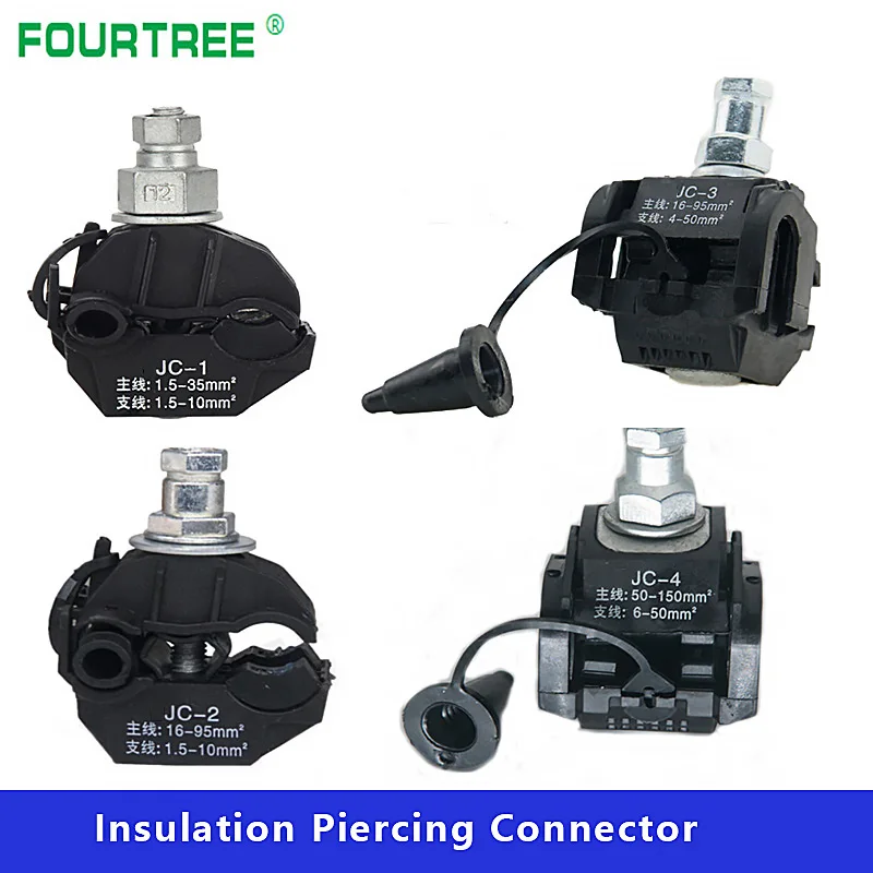 

Insulation Piercing Connector No-Peeling Cable Clamp Quick Splitter 1KV Main Line Section1.5-35/16-95mm2 Branch 1.5-10/4-50mm2