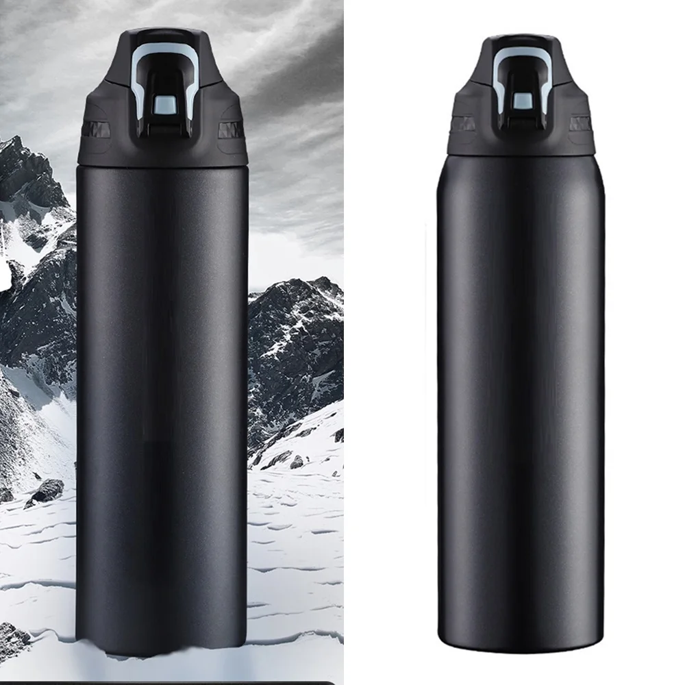 

Stainless Steel Drinking Bottle Vacuum Cup Thermos Flask Portable Large Capacity Double Insulation Water Cup 1-1.5L Water Bottle