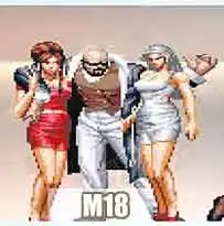 Фигурка King of Fighters Pixel Building Blocks Mr. Big Mukai Seirah Whip Shen Woo Kula Diamond Game Puzzle