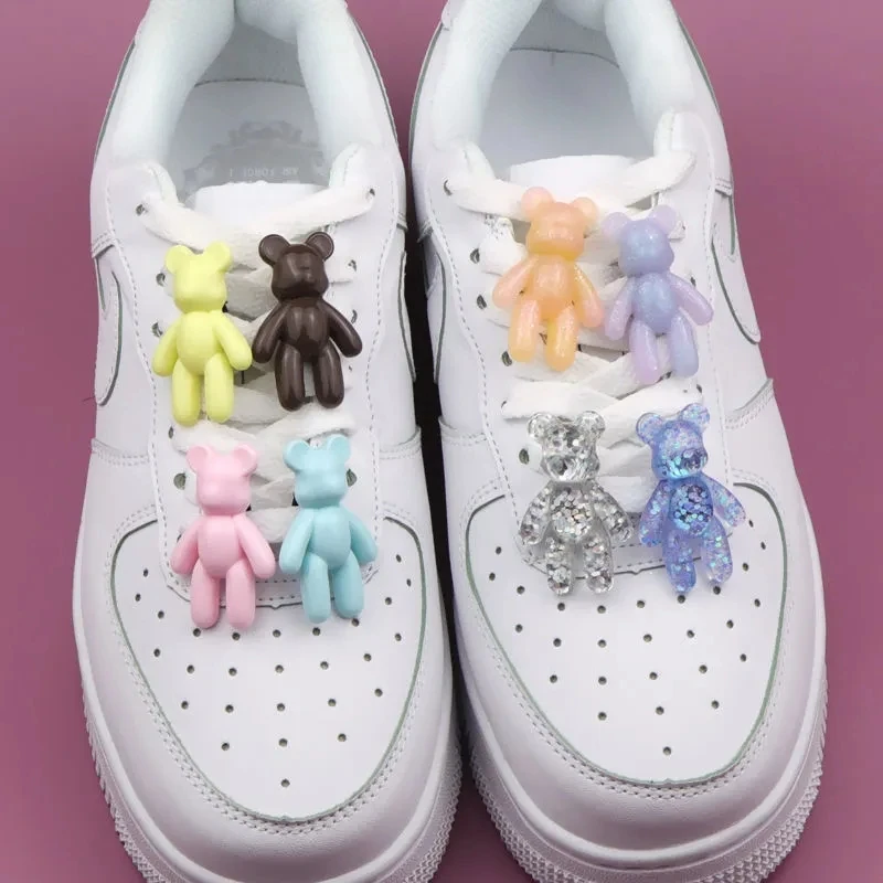 

DIY Красочные украшения для кроссовок дизайнерские горячие продажи Модные Винтажные Аксессуары для обуви милый мультяшный медведь обувные ...
