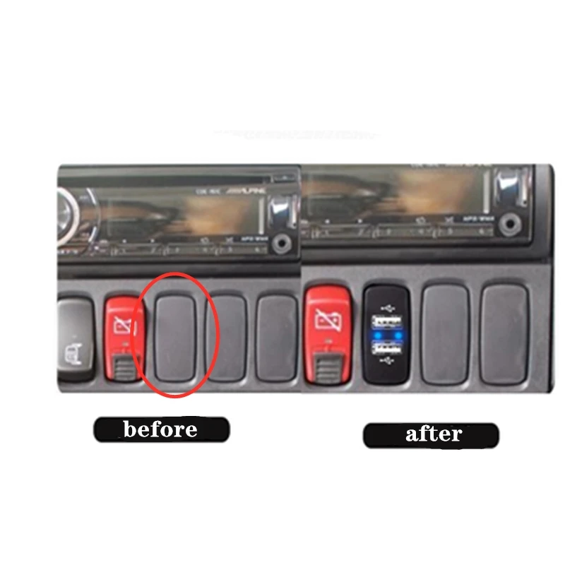 Автомобильное зарядное устройство с двумя USB-портами 5 В 3 0 А/а