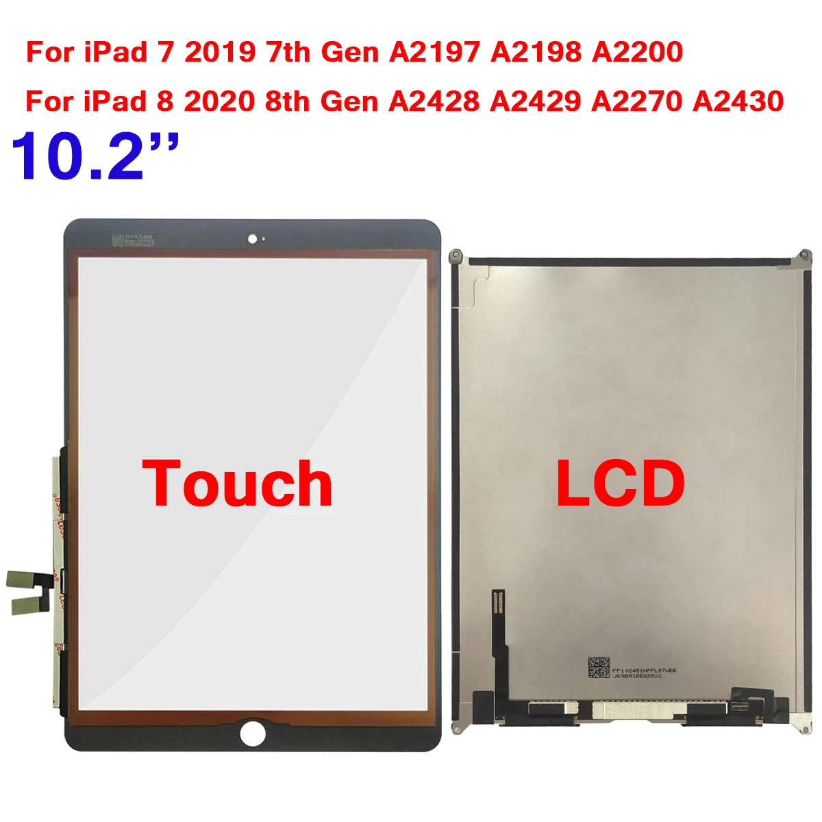 Новый ЖК-сенсорный экран стекло для ремонта дисплея iPad 7 8 10 2 2019 7-го поколения A2197