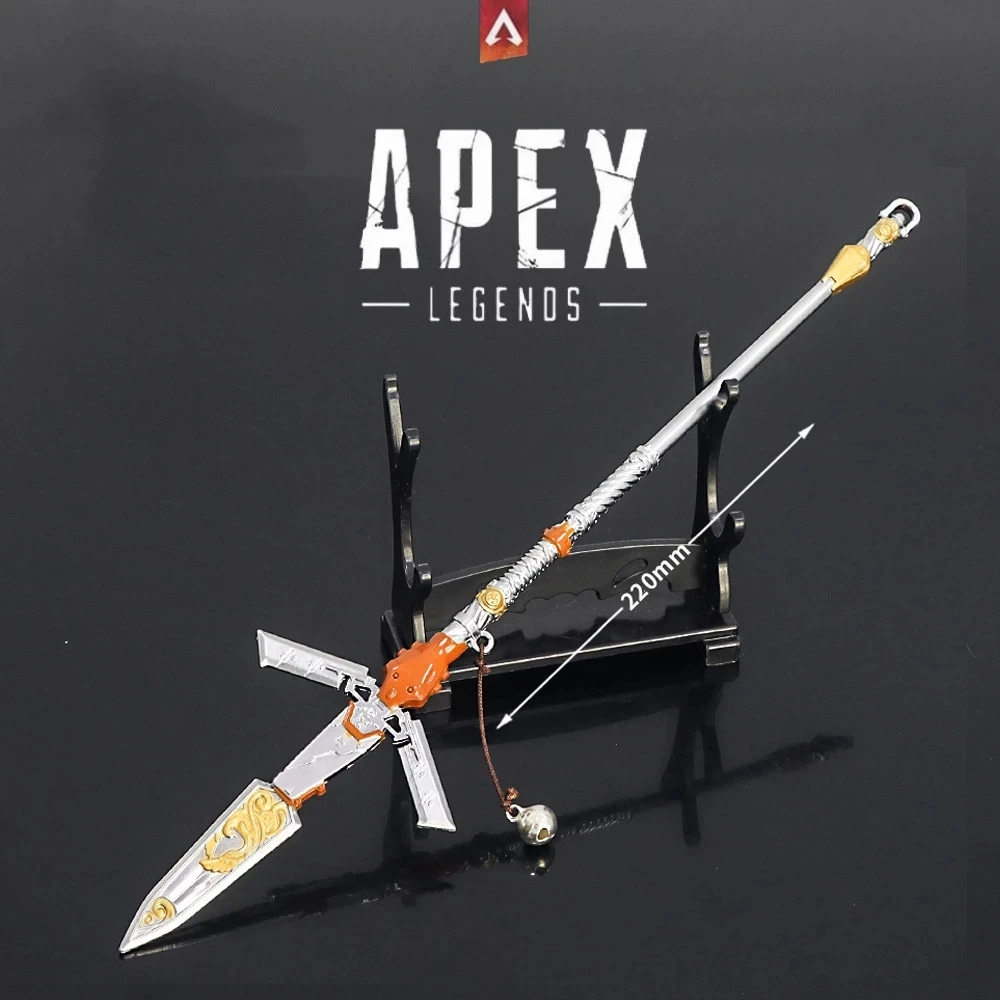 

Apex Legends Valkyrie Heirloom Kairi Imahara Legacy Spear Sword 22cm Alloy Keychain Game Anime Weapon Model Toys Kids Gift