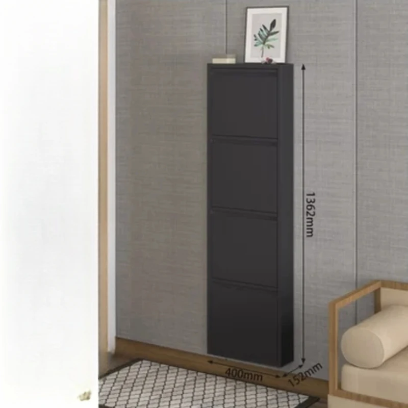 

Organizer Ultra Thin Shoe Cabinet Luxury Closet Square Cabinet Bedroom Designer Display Organizador De Zapatos Furniture XG005