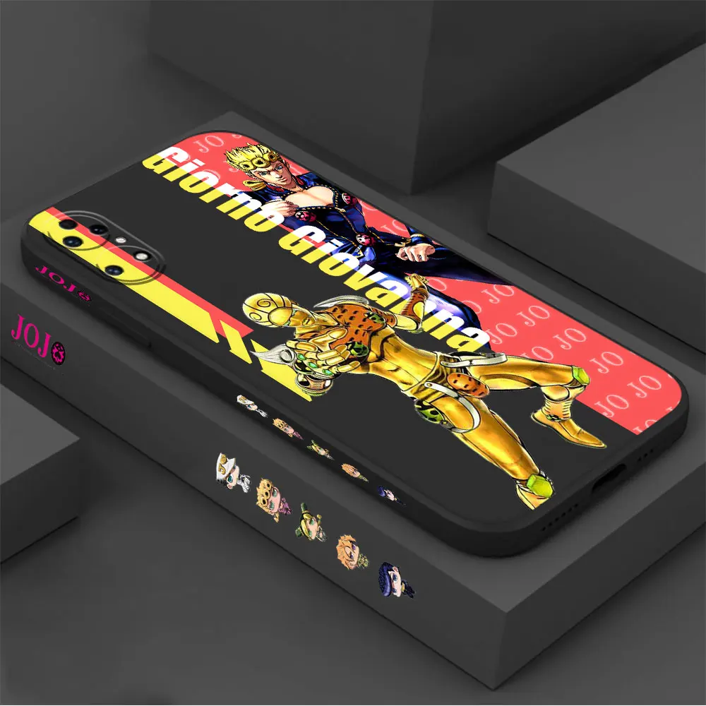 JoJos Bizarre Adventure Phone Case For Huawei P60 P50 P40 P30 P20 Mate 50 40 30 20 20X 10 Colour Liquid Silicone Cover Funda