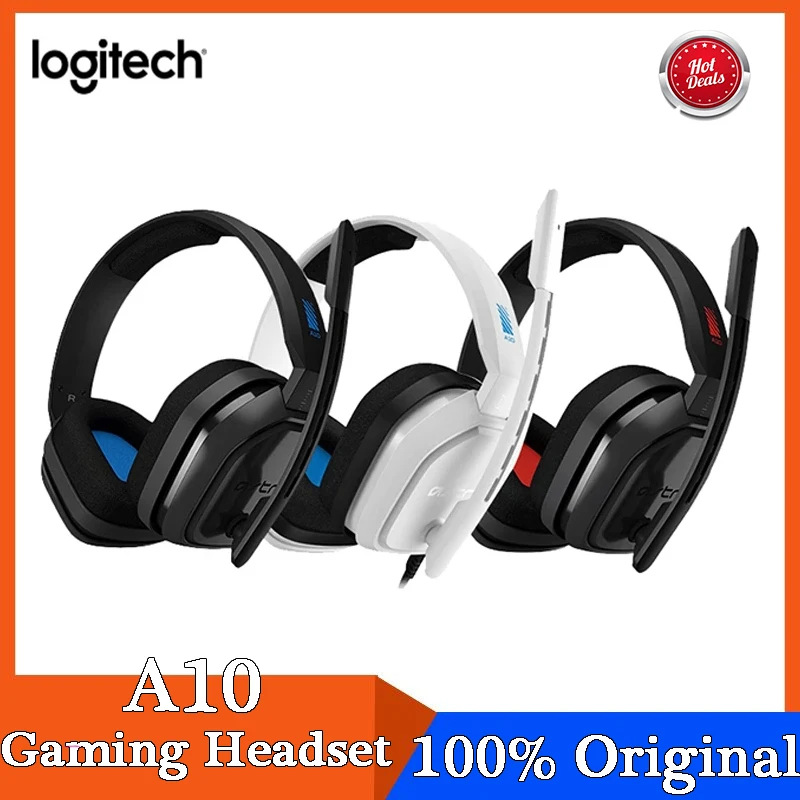 

Genuine Logitech ASTRO A10 Gaming Headset Microphone For Xbox One Nintendo Switch PS4 PC and Mac Wired 3.5mm and Boom Microphone