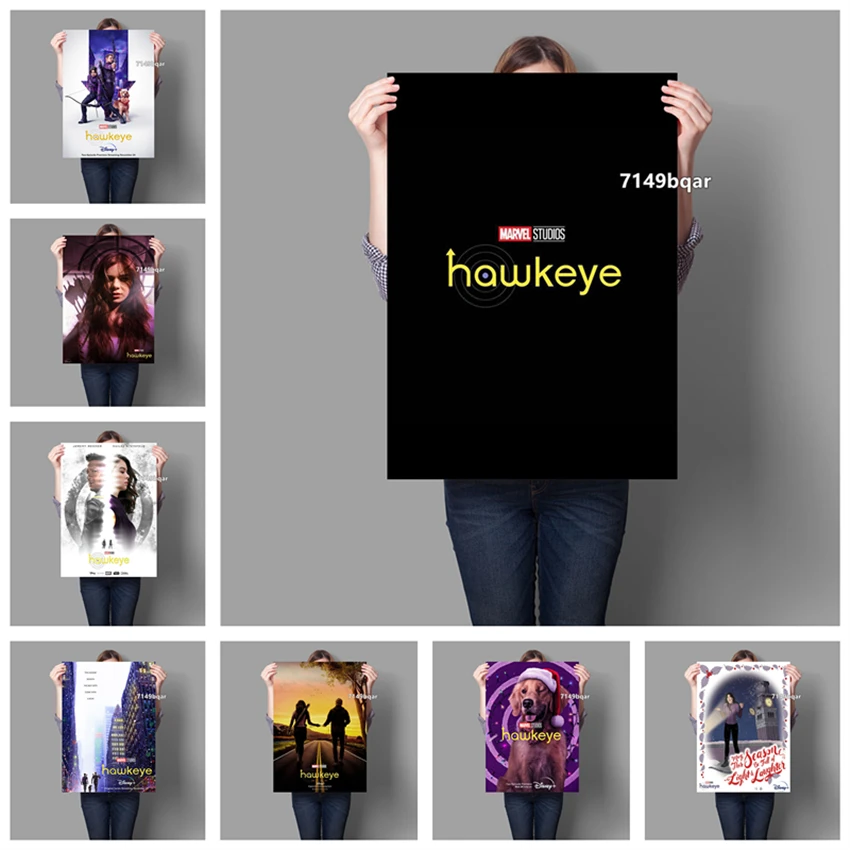 

Marvel Superhero TV Series Hawkeye Family Decoration Poster Print Wall Sticker figure quality wall art posters canvas painting