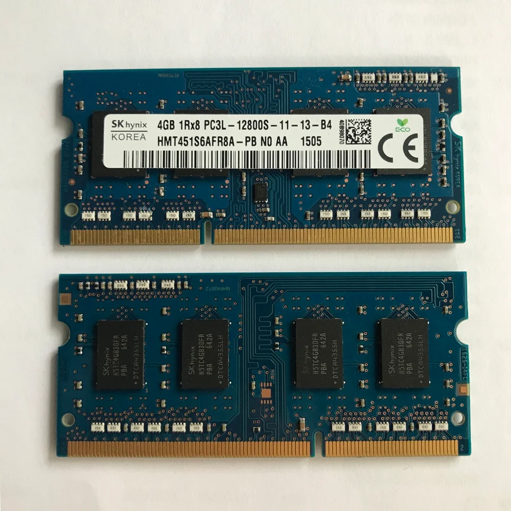 

RAM 4G 1RX8 PC3L-12800S HMT451S6AFR8A-PB Notebook Memory