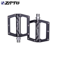 ztto jt04 1 pair alloy bicycle flat pedal 32 spikes non slip solid color outdoor cycling pedals replacing cycle parts