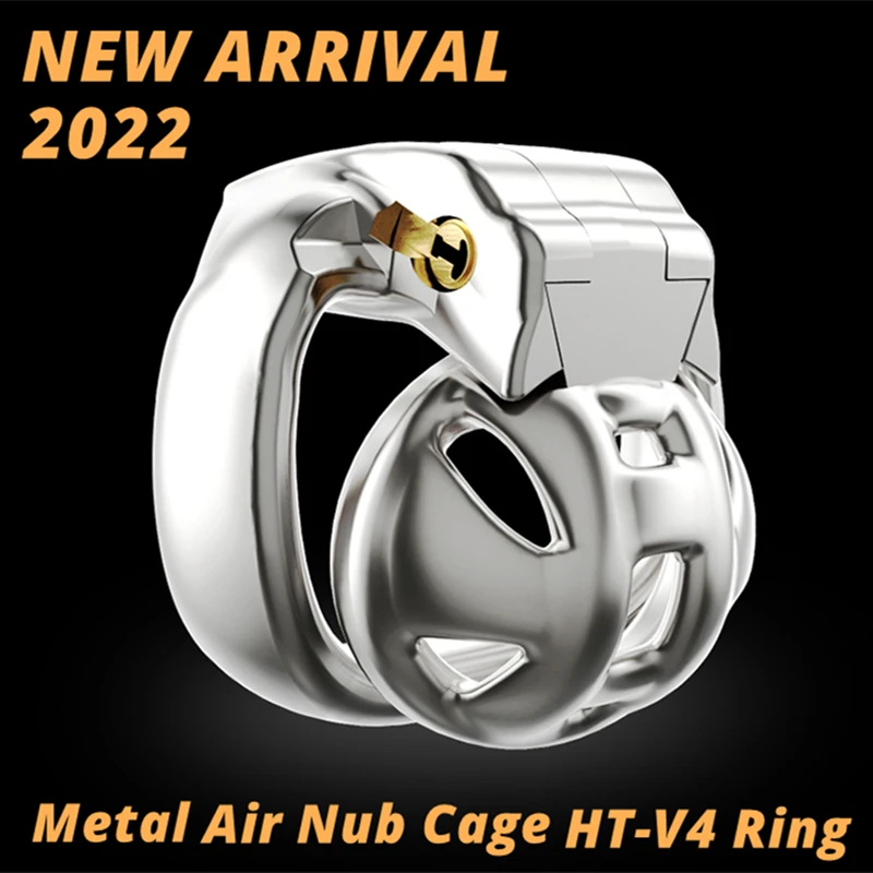 

2022 316 Stainless Steel Design Air Nub Cock Cage HT-V4 Penis Ring Male Chastity Device Bondage Belt Adult Sex Toys