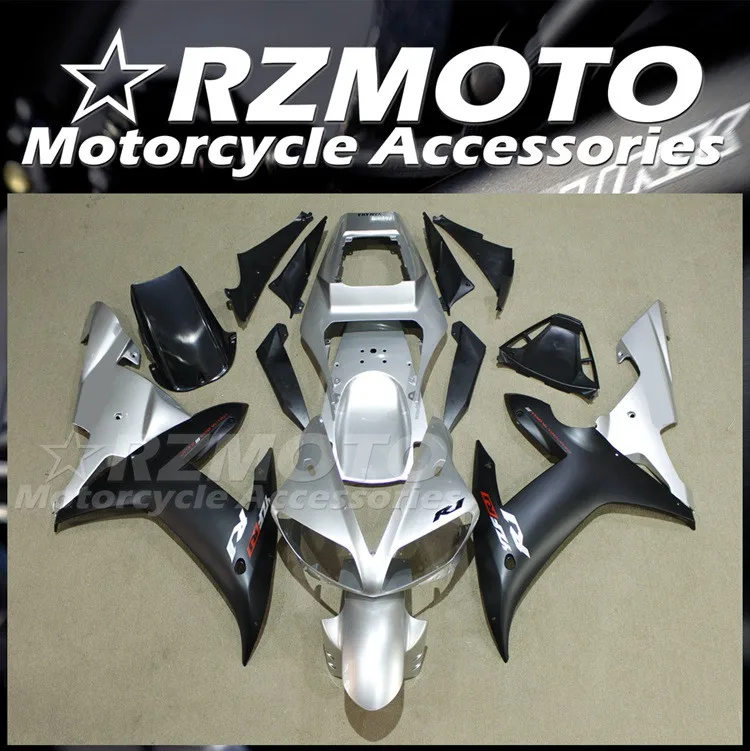 

Комплект обтекателей для мотоцикла из АБС-пластика, подходит для YAMAHA YZF - R1 02 03 2002 2003, черный и серебристый цвета