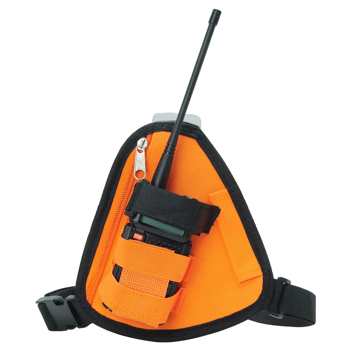 QVXN Multifunction Intercom Small Hanging Bag Tactical Intercom Bag Military Fan Accessory  Baofeng Retevis Walkie Talkie