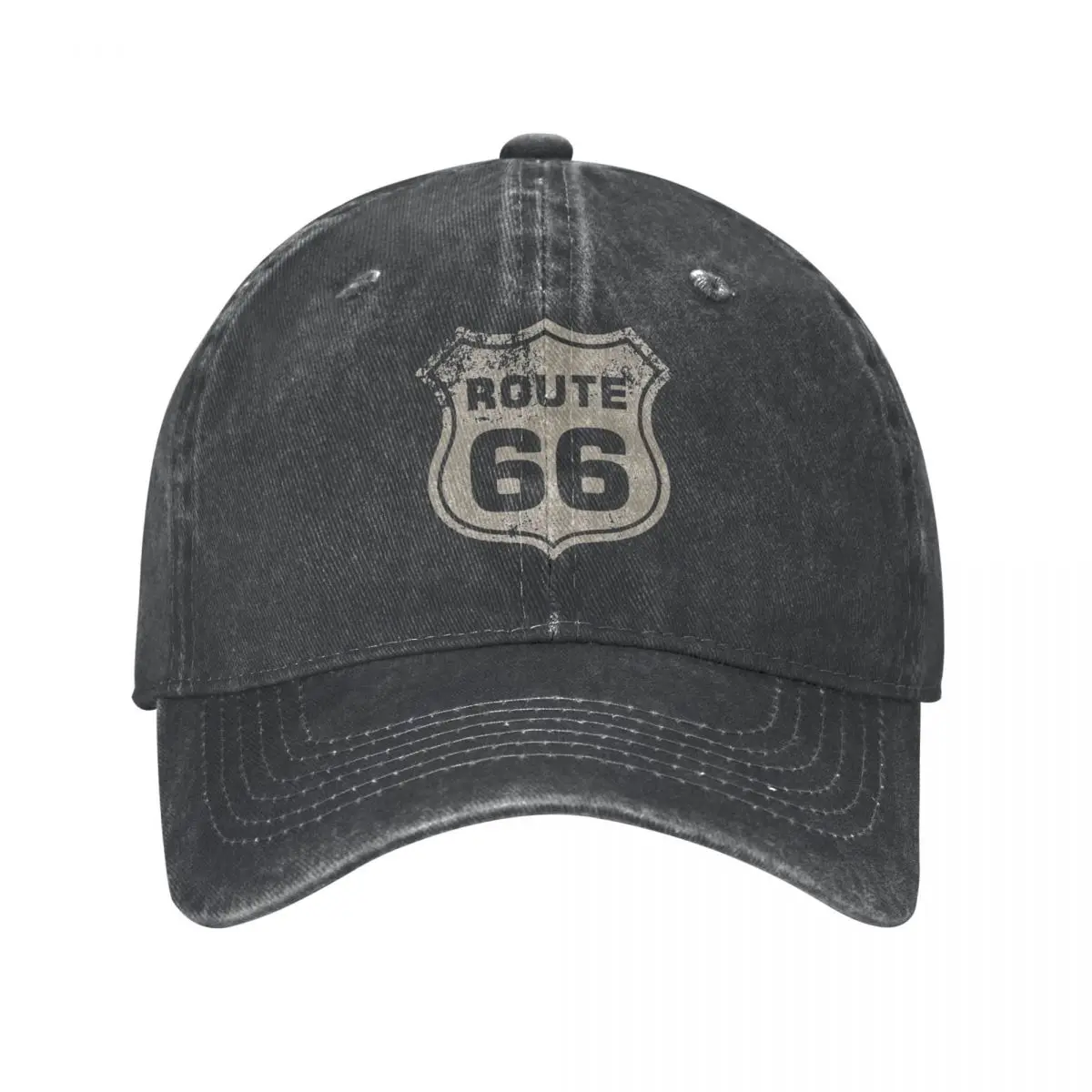 

Route 66 Retro Sign Unisex Baseball Caps Distressed Washed Hats Cap Vintage Outdoor All Seasons Travel Gift Snapback Cap