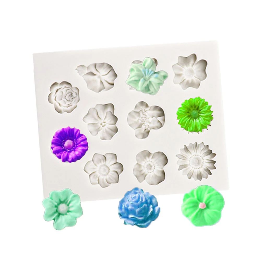 

Силиконовая форма для цветов из мастики/Цветочные формы «сделай сам», маленькая Маргаритка, цветок, инструменты для украшения тортов, искус...
