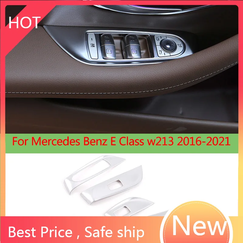 

Хромированная рамка переключателя двери автомобиля для Mercedes-Benz E-Class w213 2016-2021 ABS декоративные наклейки Автозапчасти