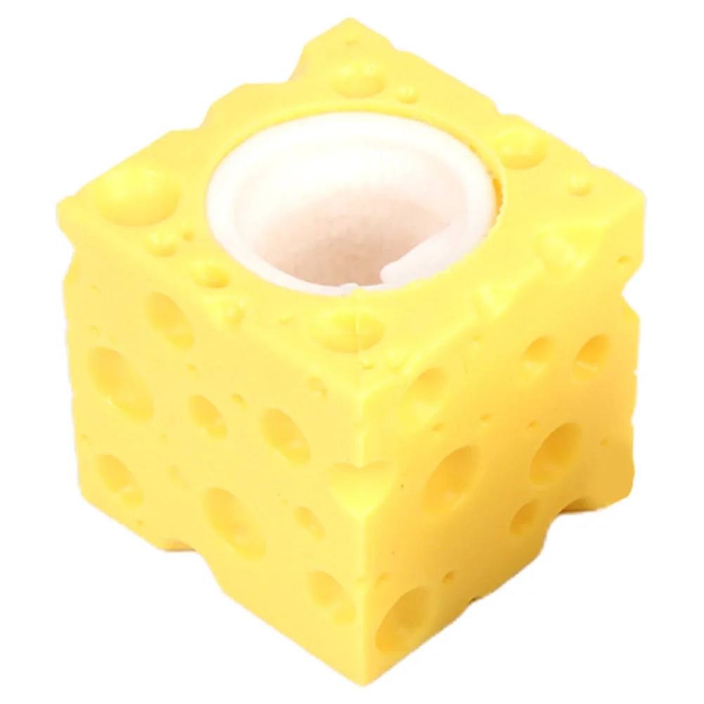 

3pcs Mouse Squeezing Toy Cheese Mouse Stretchy Toy Funny Mouse Decompression Toy Random Color