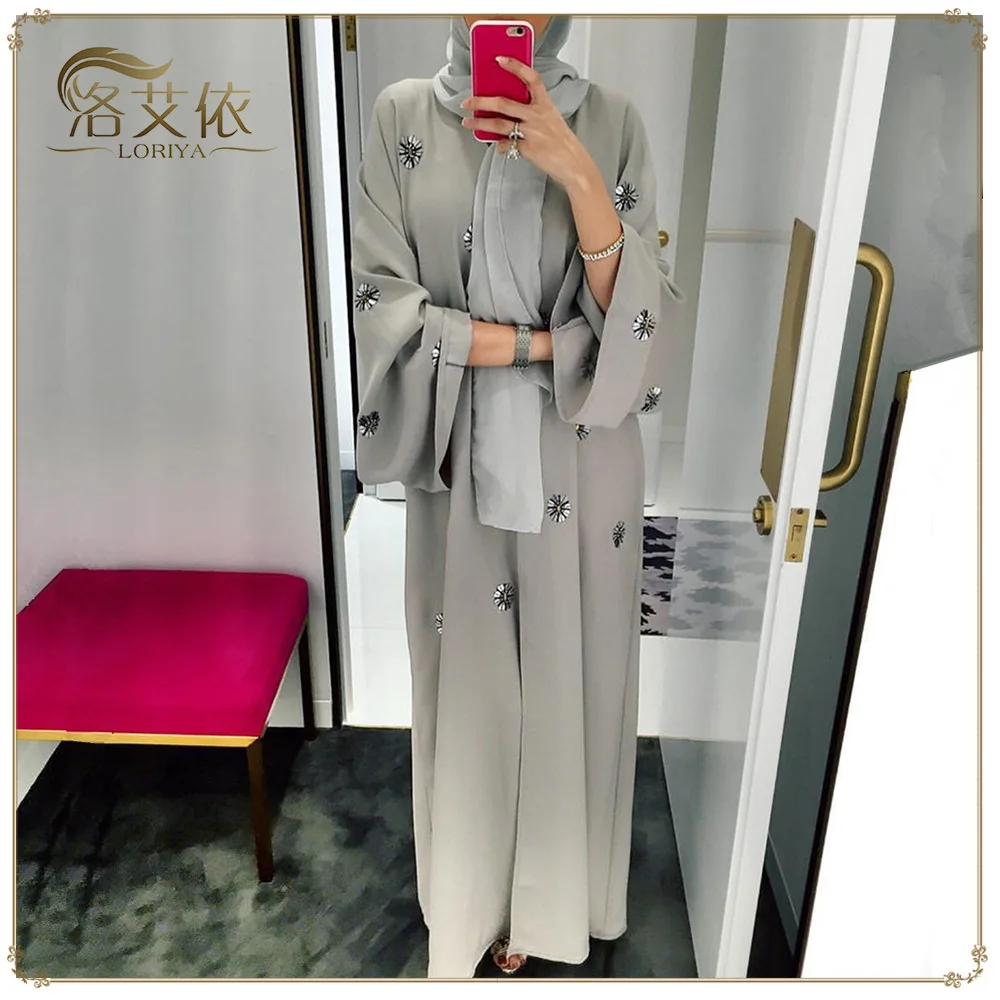 

ИД мусульманский Дубай Abaya Турция открытое женское кимоно хиджаб платье ислам европейская одежда Кафтан модный мусульманский