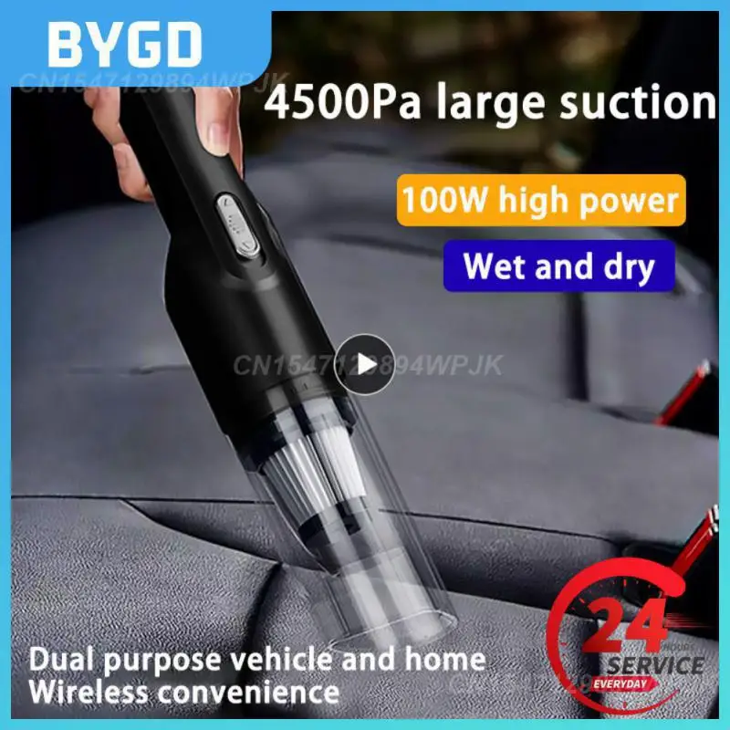

Car Vacuum Cleaner 4500pa Cordless Handheld Vacuum Cleaner Multifunctional Auto Robot Wireless Cleaning Machine Large Capacity
