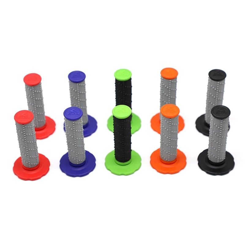 

2x Scootor Motorcycle Handlebar Hand Lock-on Grips Rubber Handle Bar Comfortable