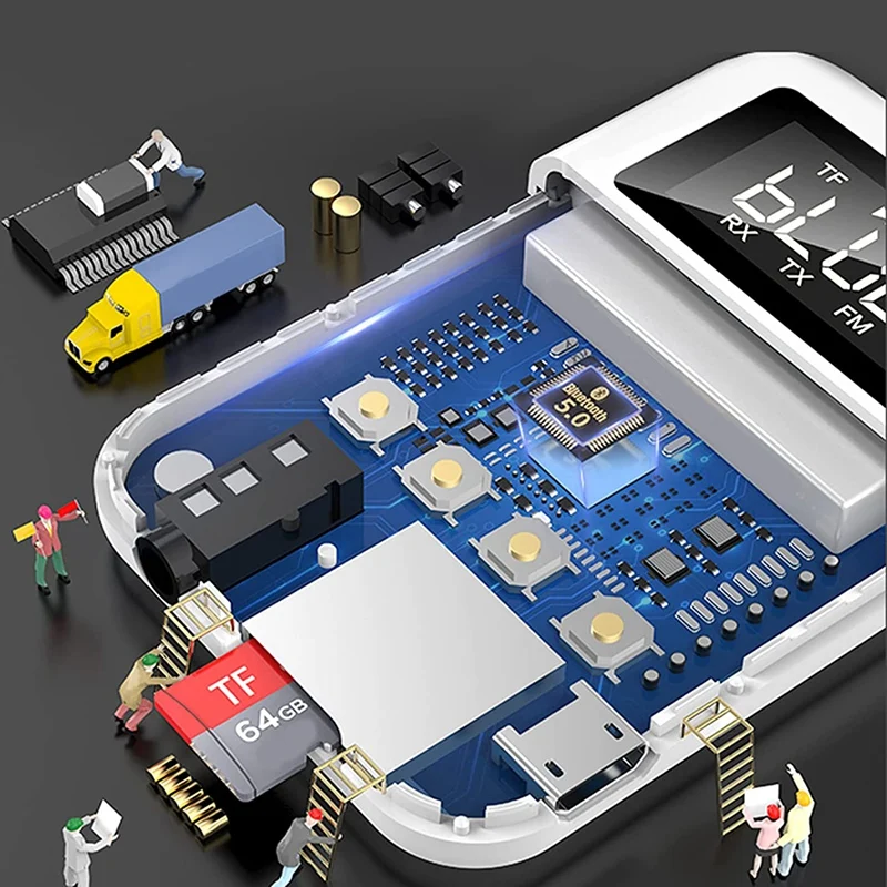 Дополнительная FM-радио Bluetooth 5 0 3.5 Φ для автомобильной домашней звуковой системы