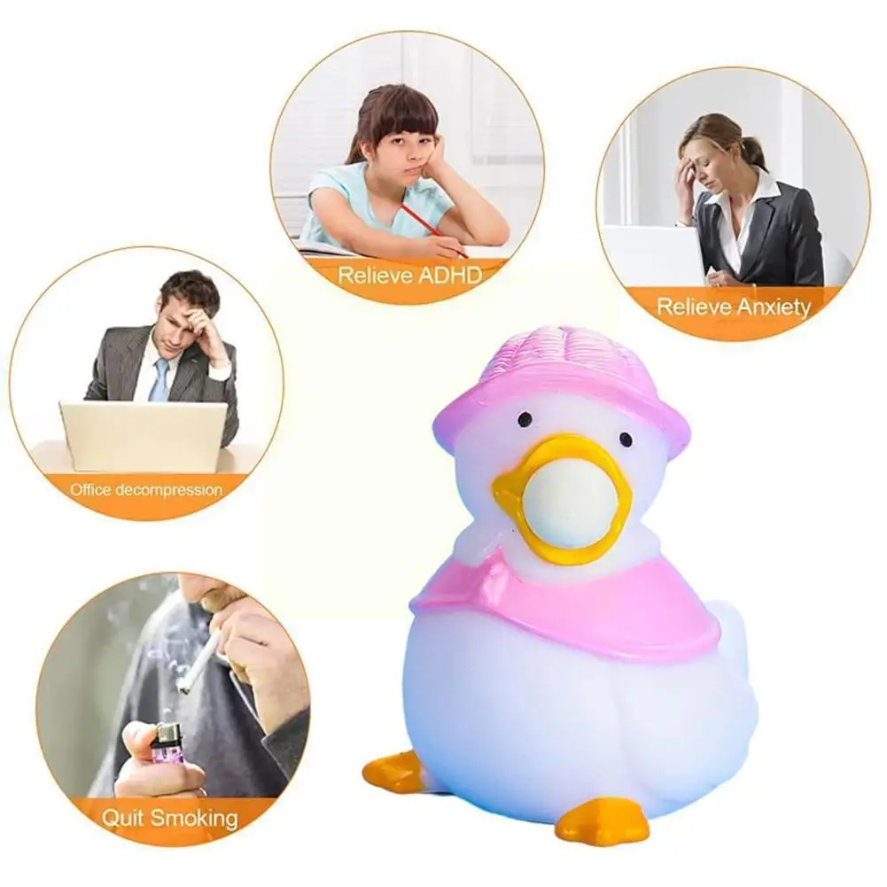 

Duck Squeeze Toy Bubble Duck Pinch Toy Vent Ball Toy Decompression Artifact Squeeze Funny Stress Relief Toy For Kids Childr X8a3