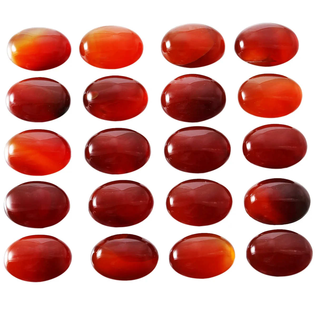 Wholesale 30x40mm Natural Stone Red Onyx 6pcs/lot  Oval Carnelian CAB CABOCHON  Beads  Agate DIY jewelry Accessories