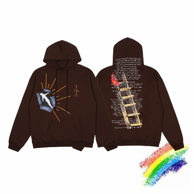 

Travis Scott Cactus Ladder Album Limited Foam Print Fleece Hoodie Men Women Oversized Vintage Jackboys Pullover Hooded