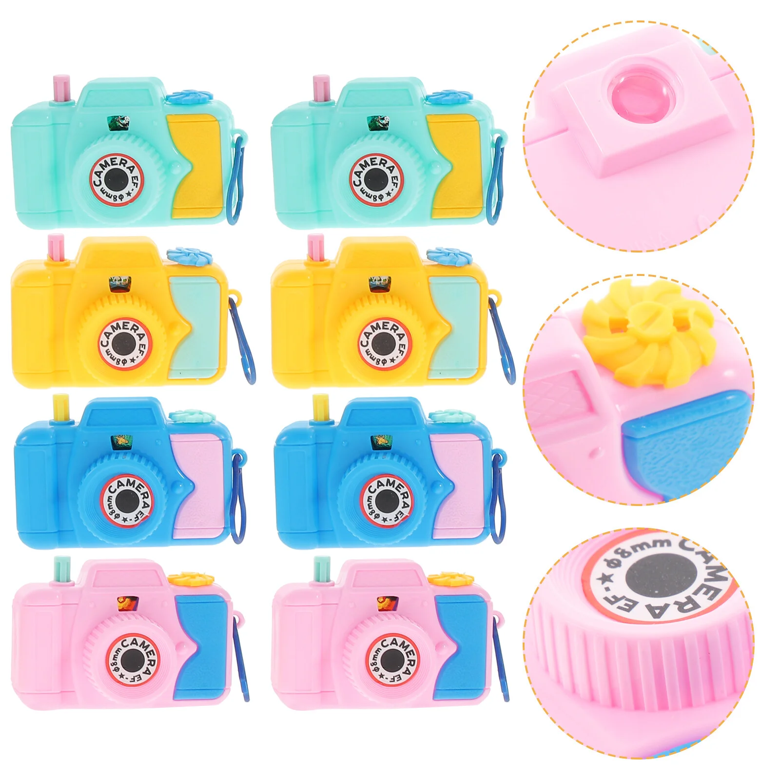 

10 Pcs Child Camera Toy Kid Projection Simulation Kids Educational Toys Taste Kids’ Small Plastic Childrens