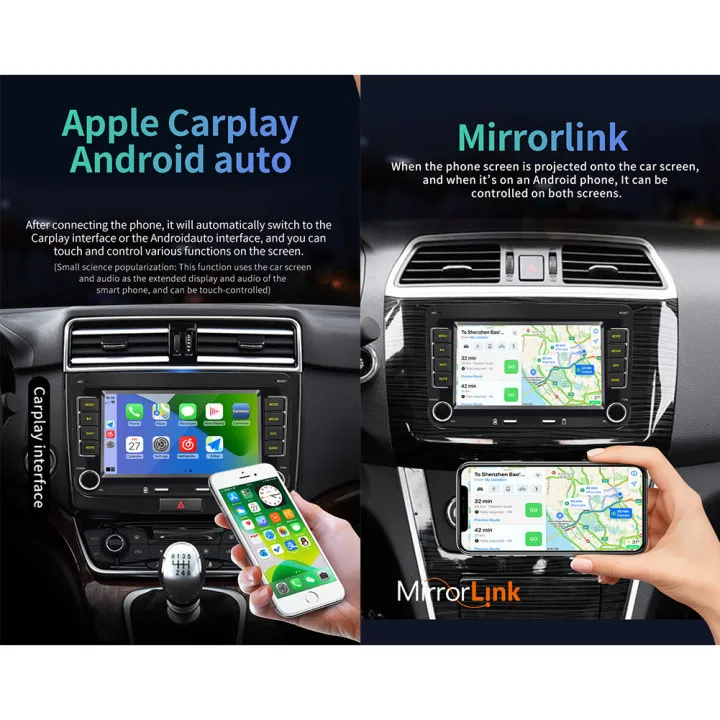 

For For Passat For Golf MK5 MK6 Car Radio Stereo DVD CD Player GPS Sat Nav*Car-machine Interconnection (support Carplay, MirrorL