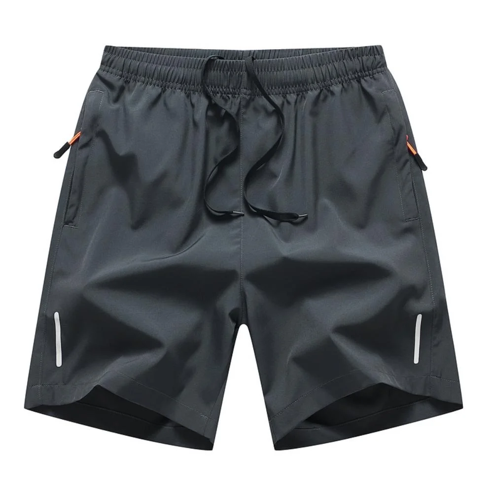 Summer Men's Casual Shorts Reflective Stripes Breathable Quick-drying Sports Fitness Shorts Beach Shorts