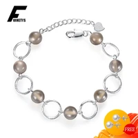 fashion bracelet 925 silver jewelry with created crystal gemstone accessories for women wedding birthday party gifts wholesale