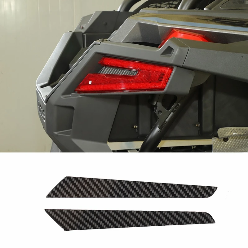 Carbon Fiber Tail Light Trim Sticker Decoration For Polaris RZR PRO XP Ultimate 2021 2022 UTV Accessories