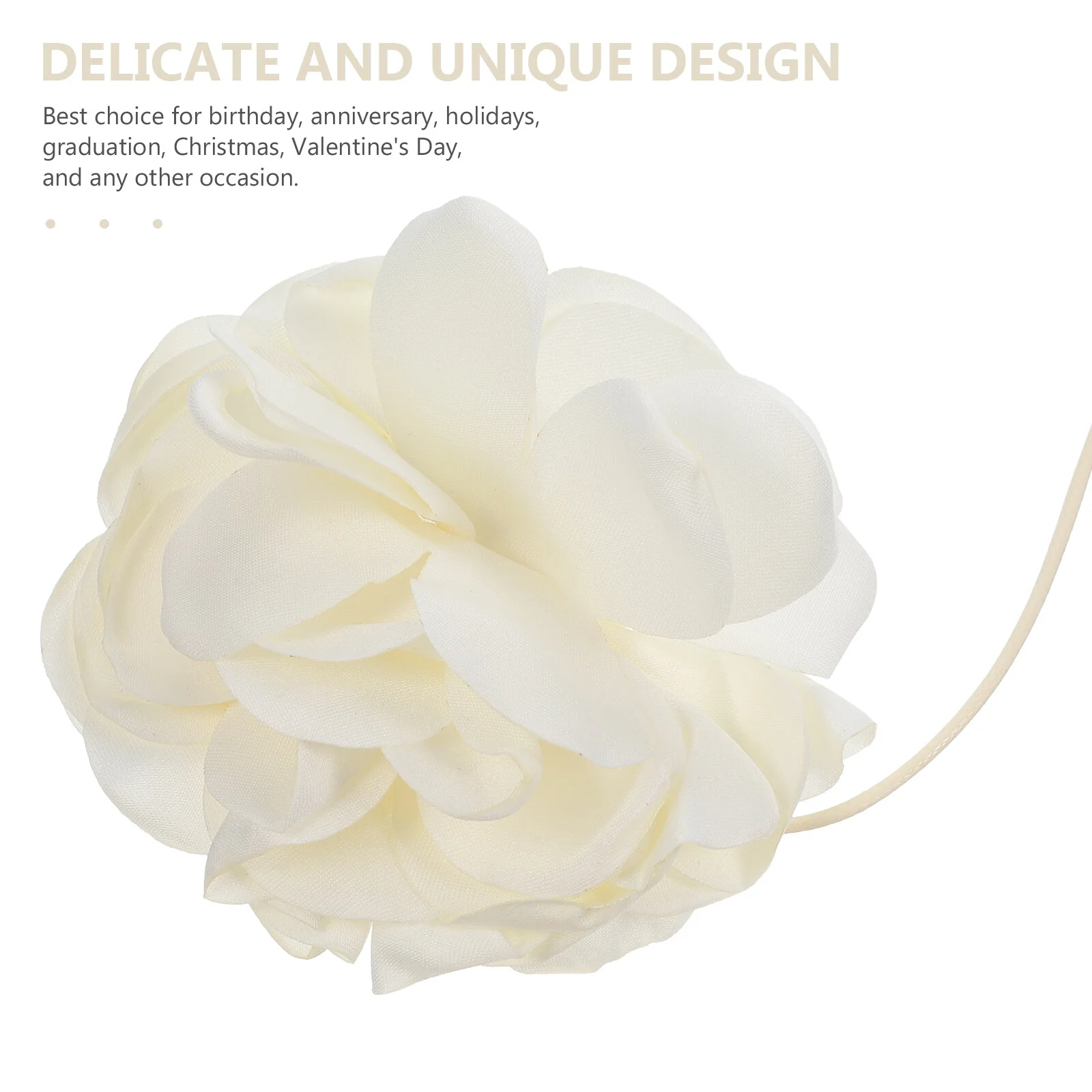 Floral Belt Choker Necklaces Woman Flower Fashionable Chokers Girls Waist Chain Cloth Miss