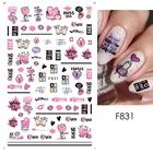 1 шт., 3d Слайдеры для ногтей с надписью Love