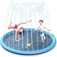 170170cm pet swimming pool pet sprinkler pad inflatable water spray mat tub summer play cooling mat dog bathtub