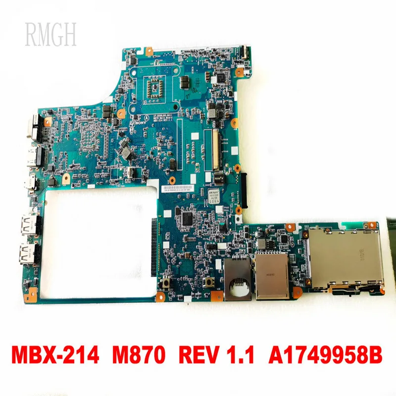 Original for SONY MBX-214 Laptop motherboard MBX-214 M870 REV 1.1 A1749958B tested good free shipping enlarge